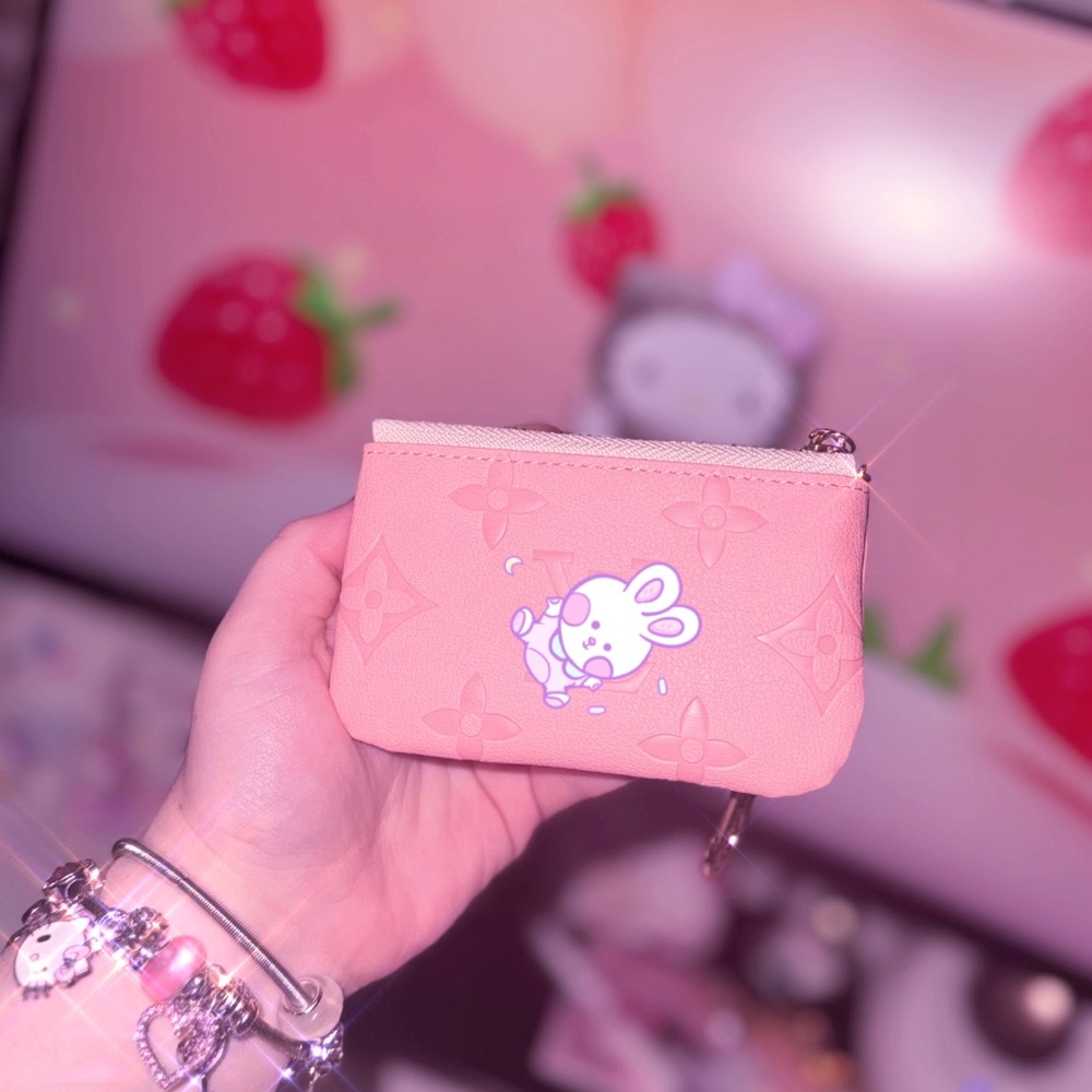 Pink Key/Card Holder